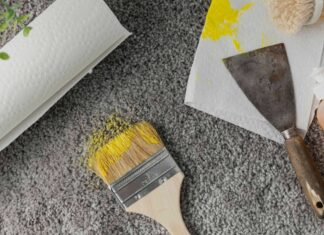 Ми запитали техніка з обслуговування, як видалити фарбу з килима, і хотіли, щоб ми дізналися раніше